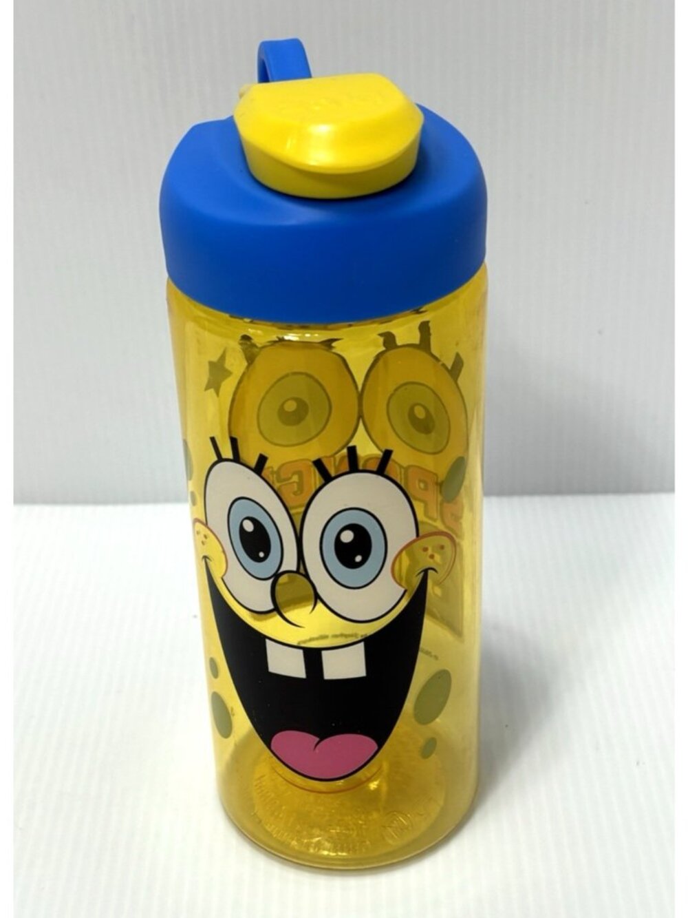 SpongeBob SquarePants Kids Water Bottle Zak Designs Flip Spout 16.5 oz Cup New
